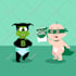 create a human cartoon character vector