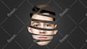 create surreal sliced face portraits with photoshop