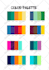 give 24 beautiful color palette for your brand identity