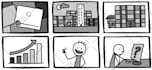 draw a 3 panel comic strip of ANY subject