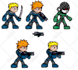 create a pixel art character