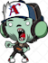 create an amazing zombie cartoon illustration