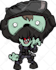 create an amazing zombie cartoon illustration