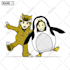 draw you in an cute animal costume