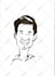 hand draw cute cartoon with sharp line ink technique