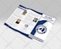 design trifold brochure, bifold pamphlet, leaflet, flyer, print or digital