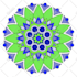 create 4 colorful, art mandalas for you
