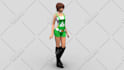 make game ready 3d character model with pbr textures