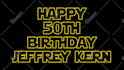create a custom Star Wars message banner logo for you