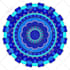 create 4 colorful, art mandalas for you