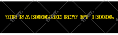 create a custom Star Wars message banner logo for you