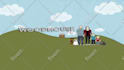 design new year card, holiday post, banner, flyer and logo