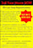 professional flyer with pull off tabs ready to print