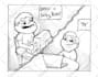 draw a custom panel of a unique comic with the subject saying your message in a bubble