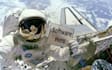 place your message or logo on a sign held by an astronaut