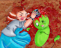 draw you as a cute character slaying zombies