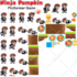 create 2d character with animations and sprite sheet