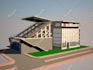 design sketchy conceptual exterior, interior rendered image