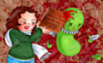 draw you as a cute character slaying zombies