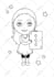 draw a cute chibi lineart