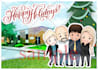 do a Christmas greeting card caricature