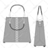 create fashion handbags accessories, luggage as flats or 3d