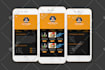 create a UI app design for ios or android