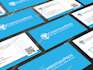 do modern business card design in 1 day