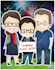 do a New Year greeting card or calendar caricature