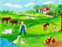do attractive vibrant illustrations for you