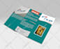 design trifold brochure, bifold pamphlet, leaflet, flyer, print or digital