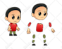 create 2d character with animations and sprite sheet