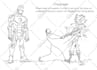 draw you a one frame comic for your blog or book etc