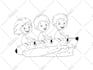 design coloring book with outline illustrations