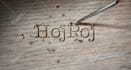 digitally carve in wood your logo design or text
