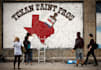 create a graffiti on wall with your text, logo or photo