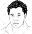 tracing portrait to vector black and white in fast delivery