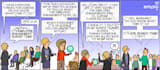 do illustrations and comics for social media and print media