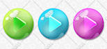 illustrate 2d game UI, assets, objects, props, button design