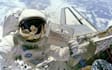 place your message or logo on a sign held by an astronaut