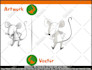 create super artistic line art work
