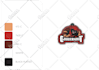make a vector layout  enamel keychain based on your sketch