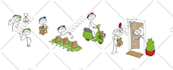 cartoon character, strip comic or comic page