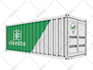 develop 3d  realistic  shipping container