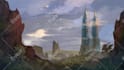 digitally paint fantasy landscape