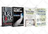 create 3d book cover mockup in 3 different styles