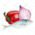 illustrate any food or desserts in watercolor style