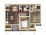 create a realistic 3d floor plan and interior rendering