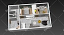make highly realistic living room design