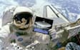 place your message or logo on a sign held by an astronaut